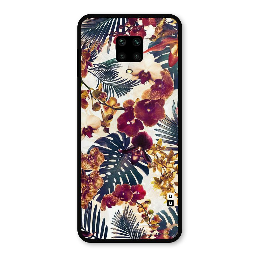 Vintage Rustic Flowers Metal Back Case for Poco M2 Pro