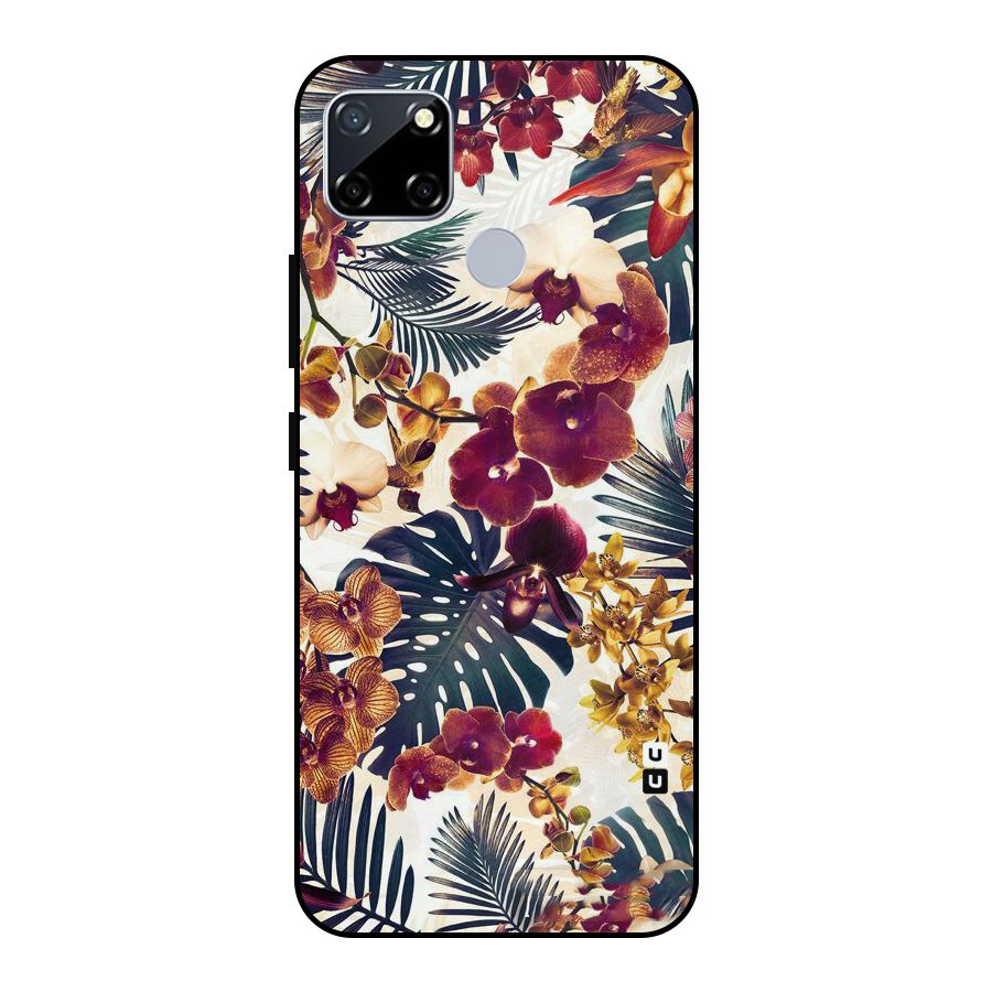 Vintage Rustic Flowers Metal Back Case for Realme Narzo 20