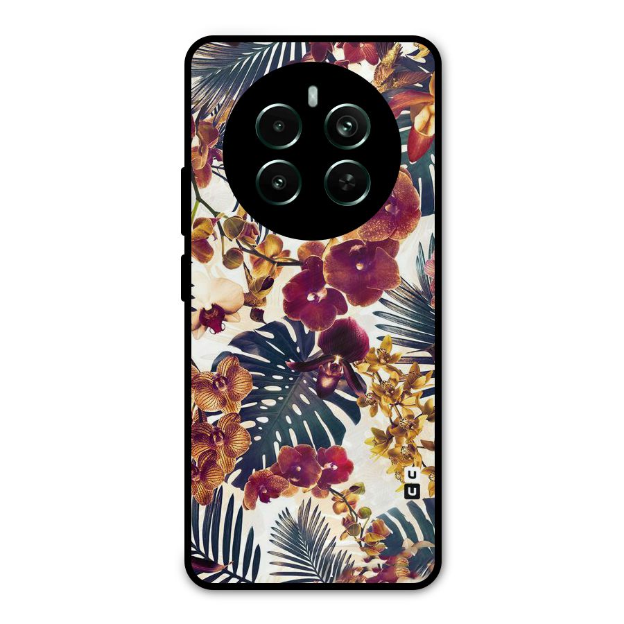 Vintage Rustic Flowers Metal Back Case for Realme Narzo 70 Pro