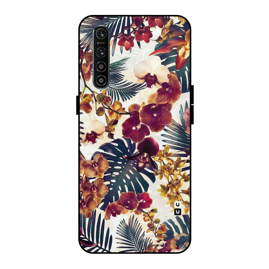 Vintage Rustic Flowers Metal Back Case for Realme XT