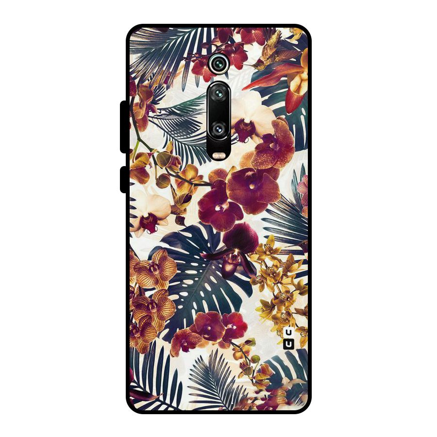 Vintage Rustic Flowers Metal Back Case for Redmi K20 Pro