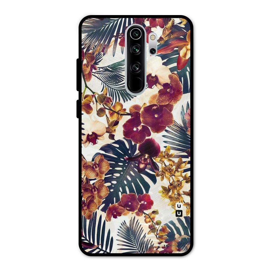 Vintage Rustic Flowers Metal Back Case for Redmi Note 8 Pro