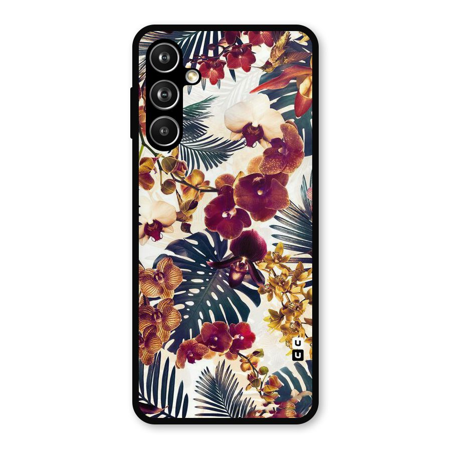 Vintage Rustic Flowers Metal Back Case for Samsung Galaxy M54