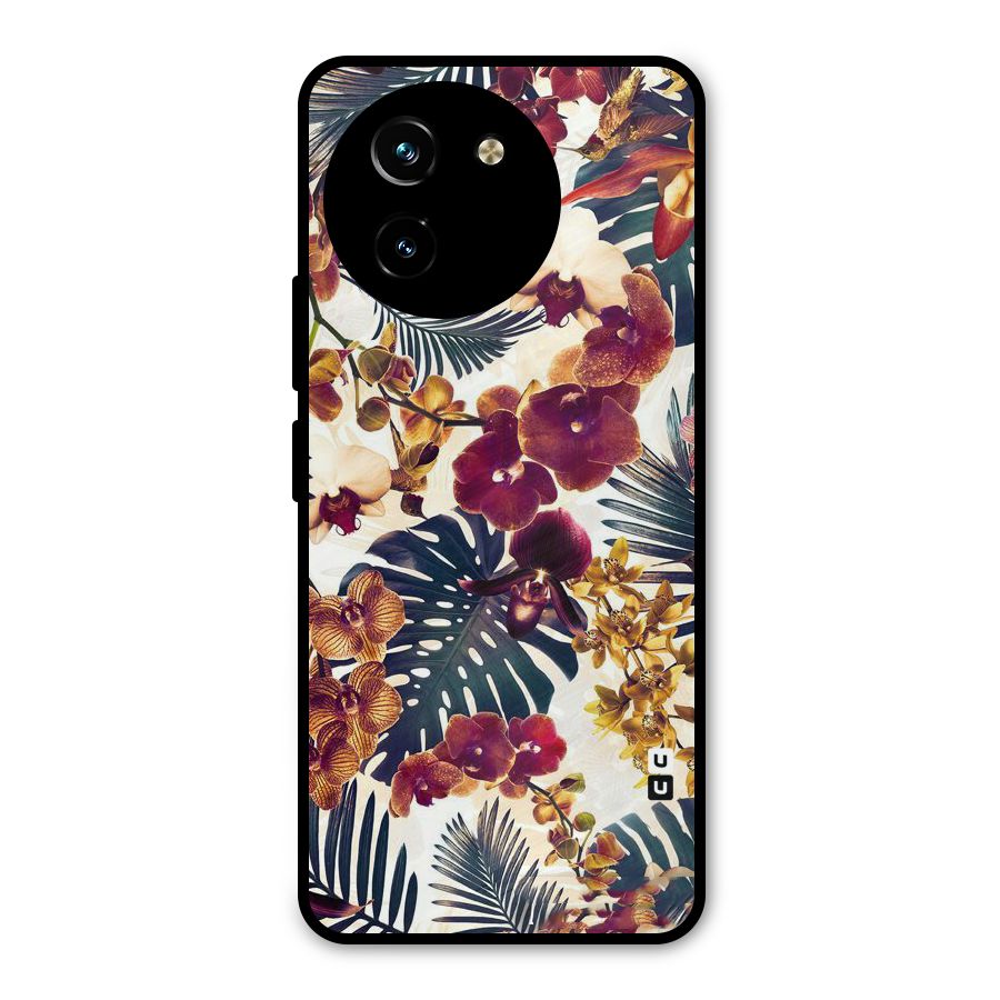 Vintage Rustic Flowers Metal Back Case for Vivo Y200i