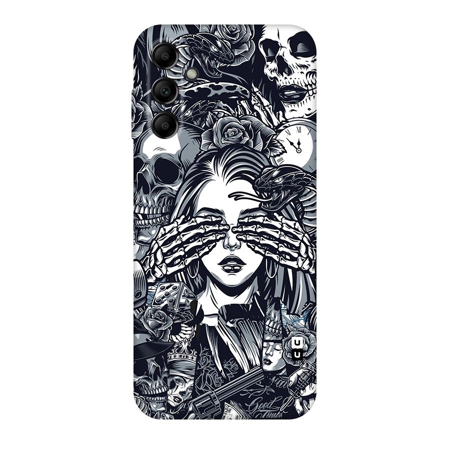Vintage Skulls and Girl Style Original Polycarbonate Back Case for Galaxy A14 5G