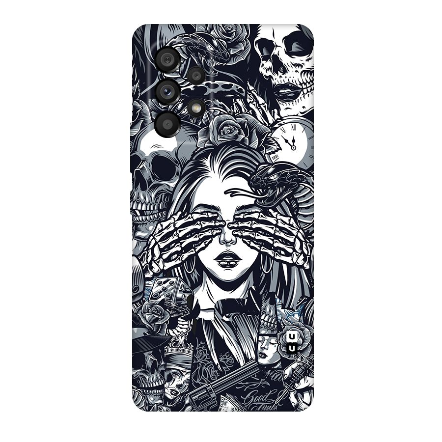Vintage Skulls and Girl Style Original Polycarbonate Back Case for Galaxy A53 5G
