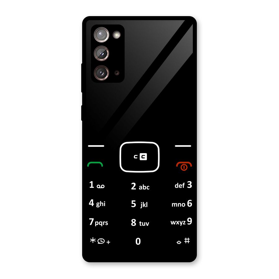 Vintage Smart Phone Glass Back Case for Galaxy Note 20