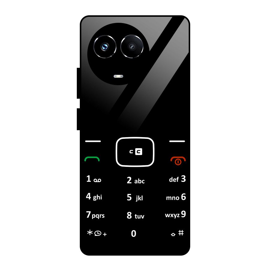 Vintage Smart Phone Glass Back Case for Realme 11X