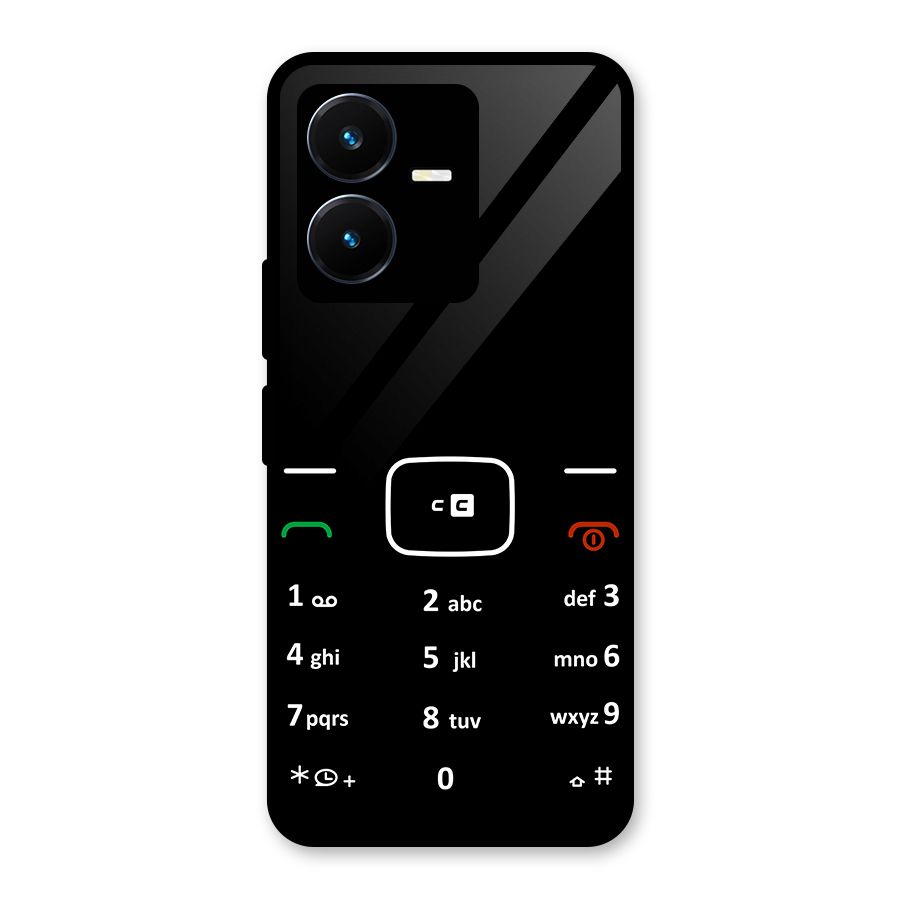 Vintage Smart Phone Glass Back Case for Vivo Y22s