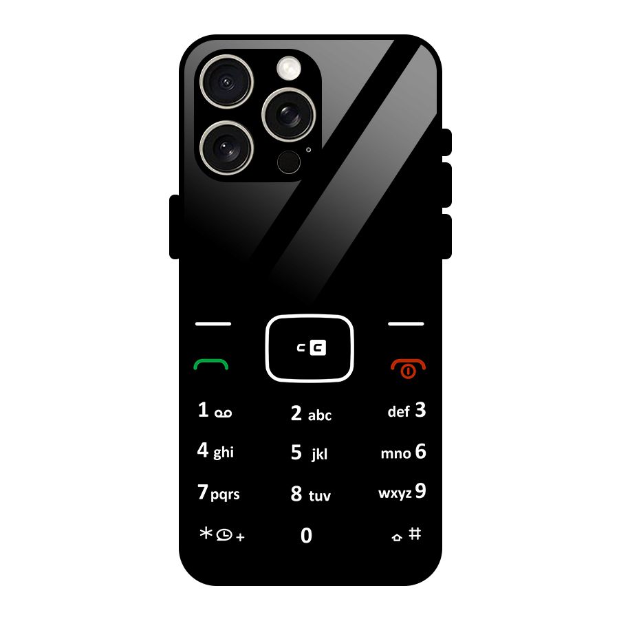 Vintage Smart Phone Glass Back Case for iPhone 15 Pro Max