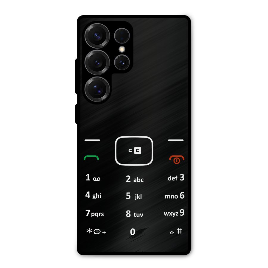 Vintage Smart Phone Metal Back Case for Galaxy S25 Ultra