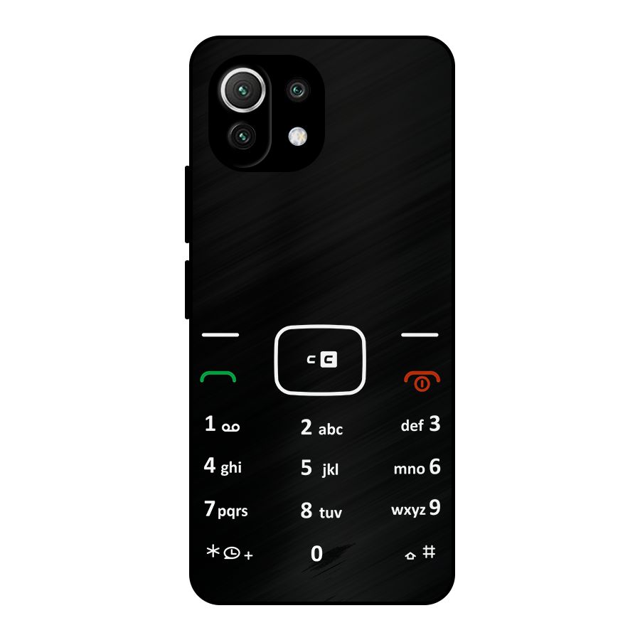 Vintage Smart Phone Metal Back Case for Mi 11 Lite NE 5G