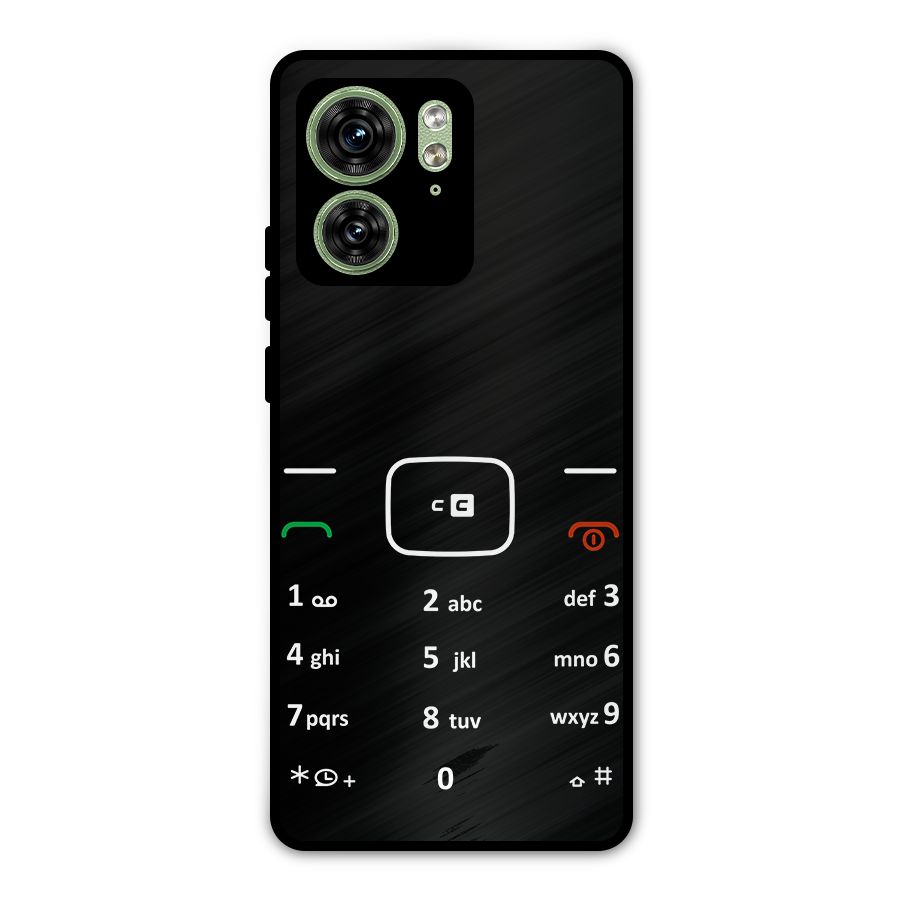 Vintage Smart Phone Metal Back Case for Motorola Edge 40 5G