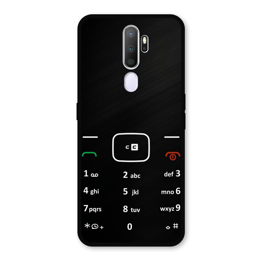 Vintage Smart Phone Metal Back Case for Oppo A9 (2020)