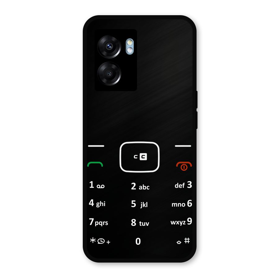 Vintage Smart Phone Metal Back Case for Oppo K10 (5G)
