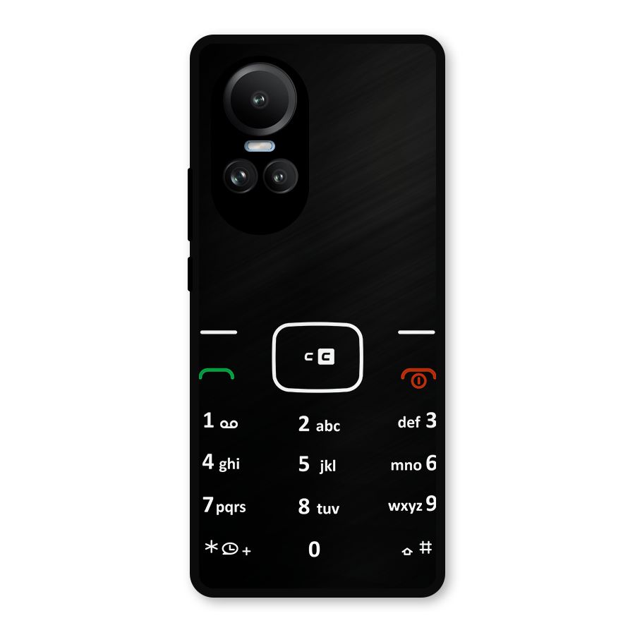 Vintage Smart Phone Metal Back Case for Oppo Reno10 Pro