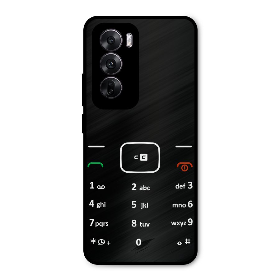 Vintage Smart Phone Metal Back Case for Oppo Reno12