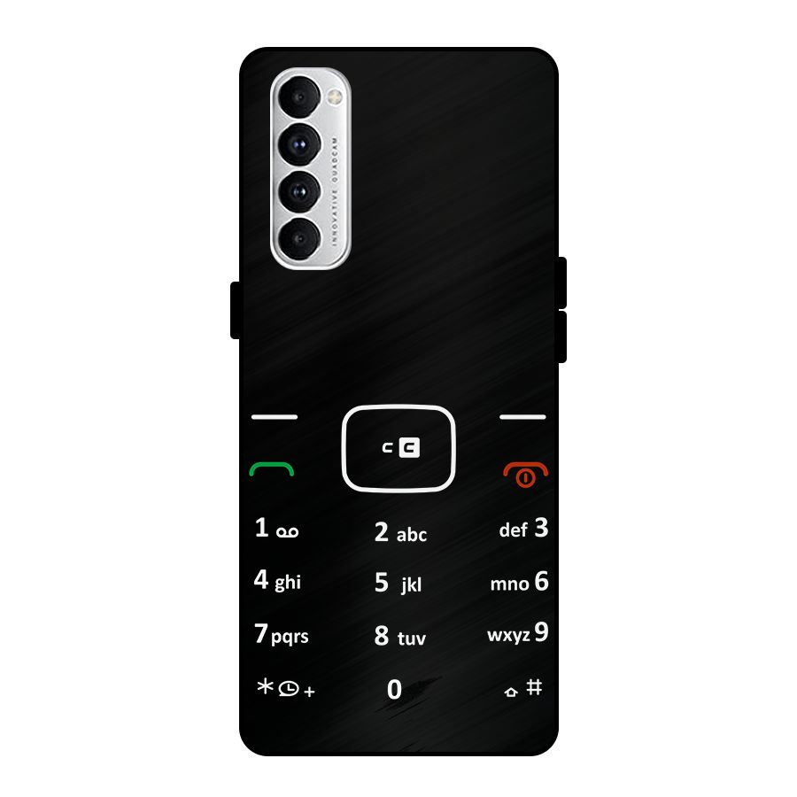 Vintage Smart Phone Metal Back Case for Oppo Reno4 Pro