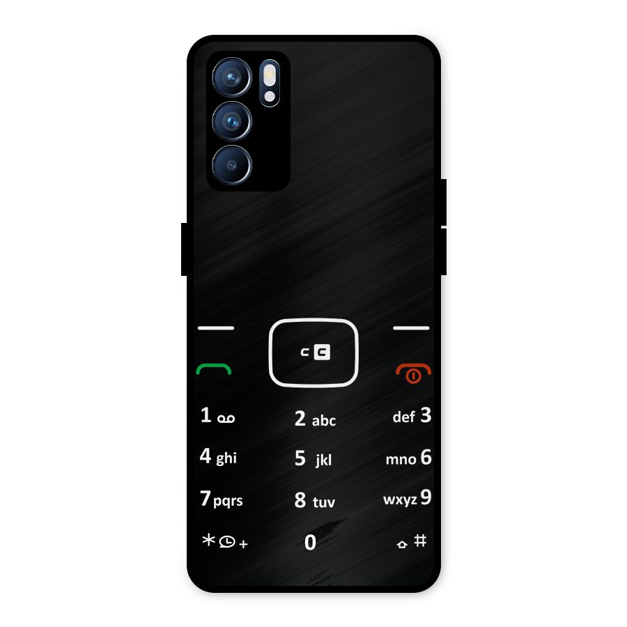 Vintage Smart Phone Metal Back Case for Oppo Reno6 5G