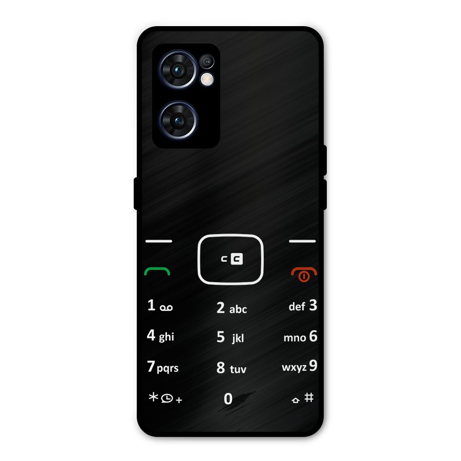 Vintage Smart Phone Metal Back Case for Oppo Reno7 5G