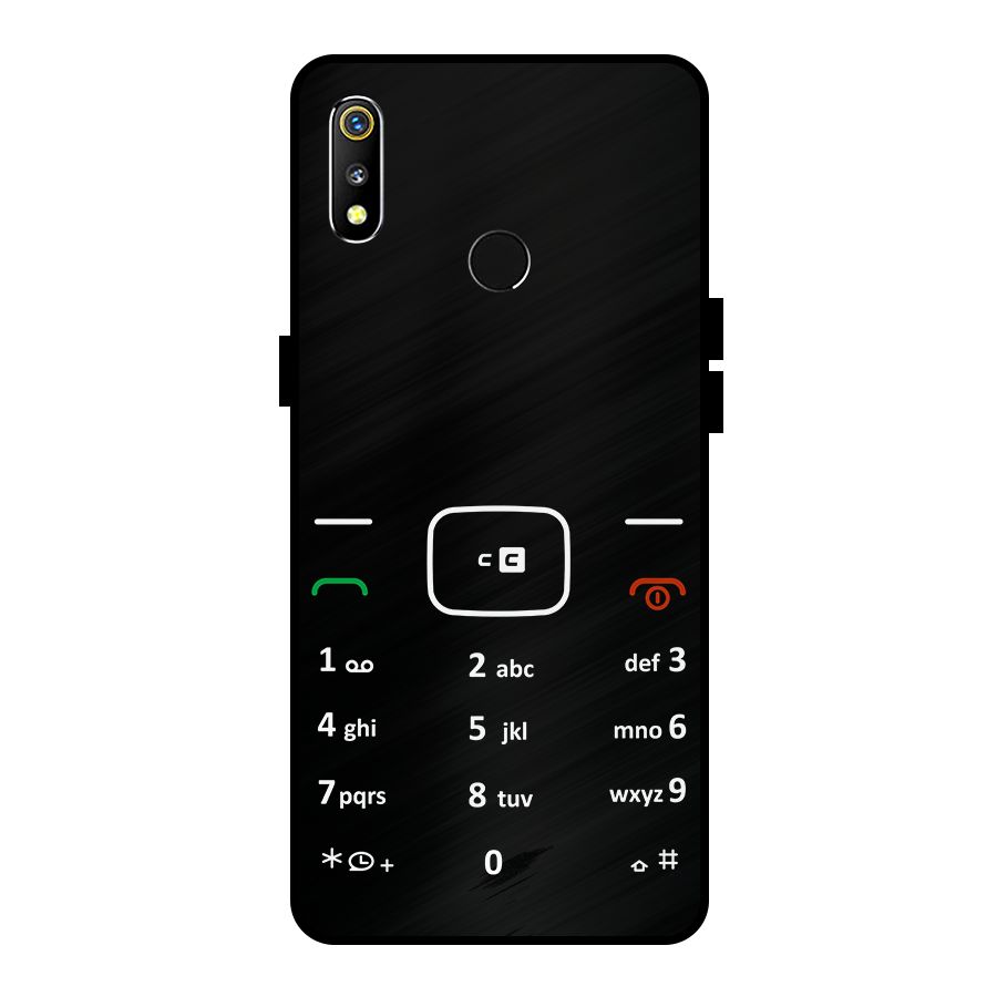 Vintage Smart Phone Metal Back Case for Realme 3i