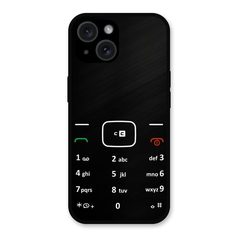 Vintage Smart Phone Metal Back Case for iPhone 15