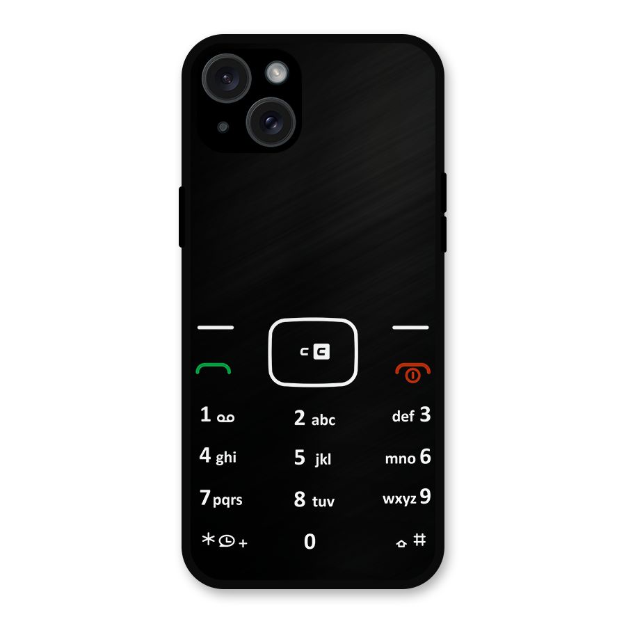 Vintage Smart Phone Metal Back Case for iPhone 15 Plus