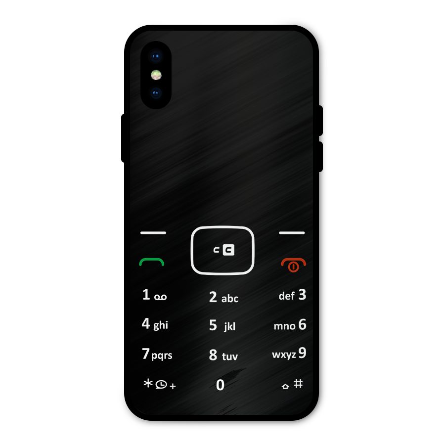 Vintage Smart Phone Metal Back Case for iPhone X