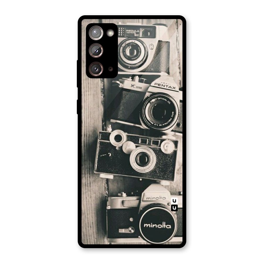 Vintage Style Shutter Glass Back Case for Galaxy Note 20