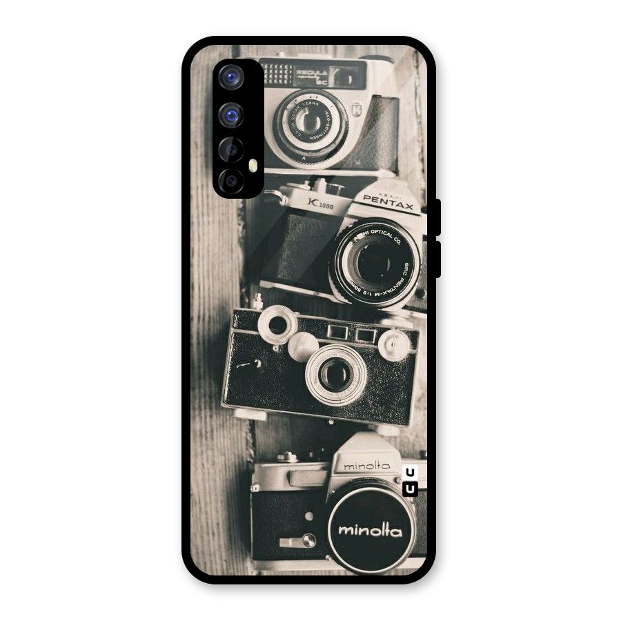 Vintage Style Shutter Glass Back Case for Realme 7