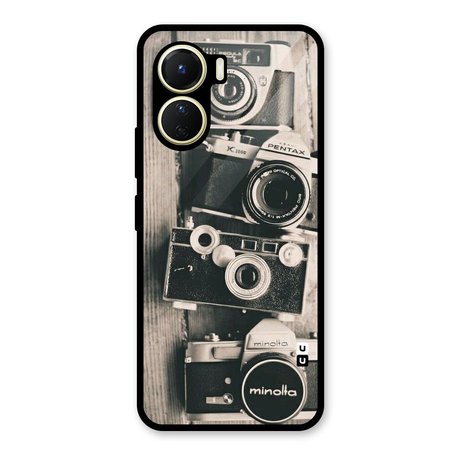 Vintage Style Shutter Glass Back Case for Vivo Y56