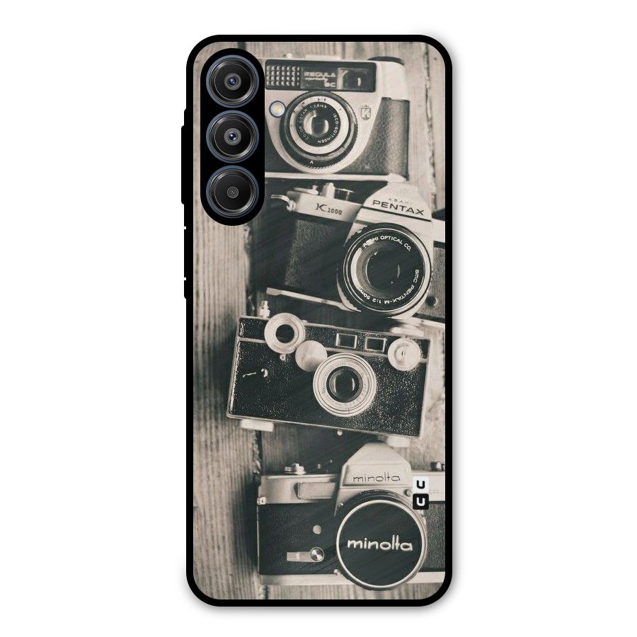 Vintage Style Shutter Metal Back Case for Galaxy A16 5G