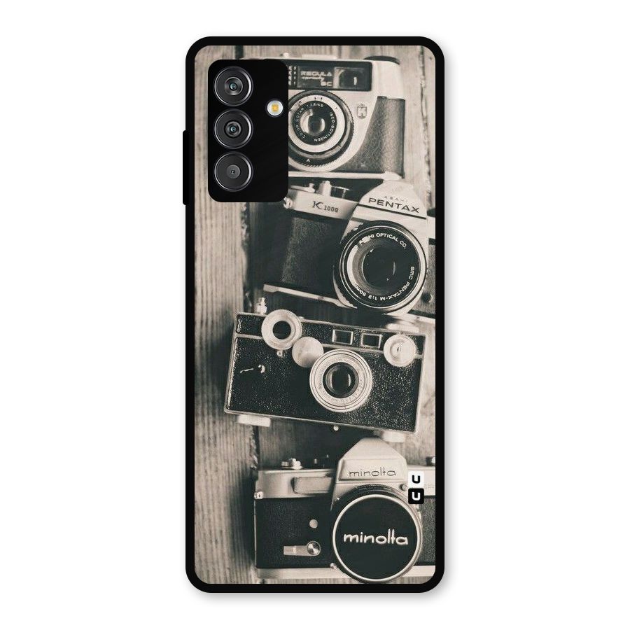 Vintage Style Shutter Metal Back Case for Galaxy F13