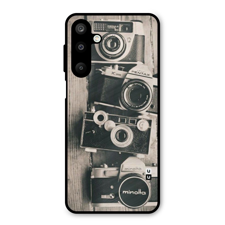 Vintage Style Shutter Metal Back Case for Galaxy M16