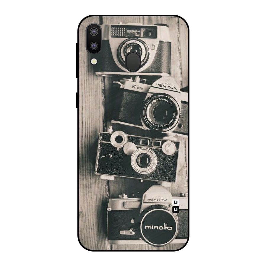 Vintage Style Shutter Metal Back Case for Galaxy M20