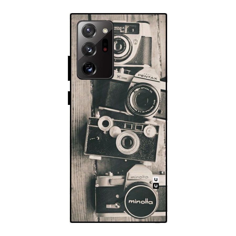 Vintage Style Shutter Metal Back Case for Galaxy Note 20 Ultra