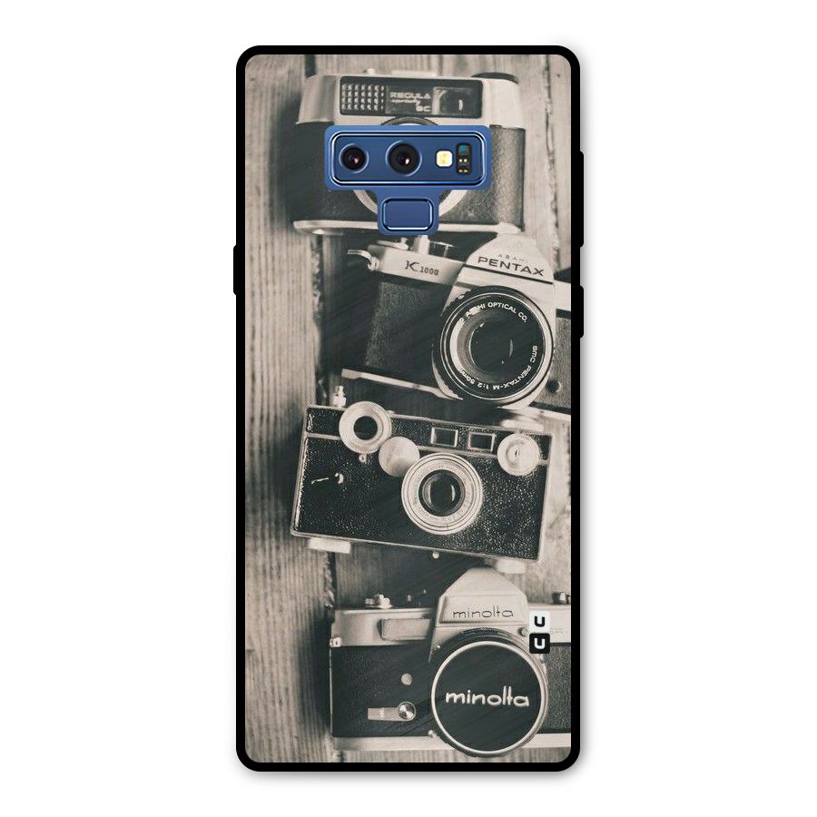Vintage Style Shutter Metal Back Case for Galaxy Note 9