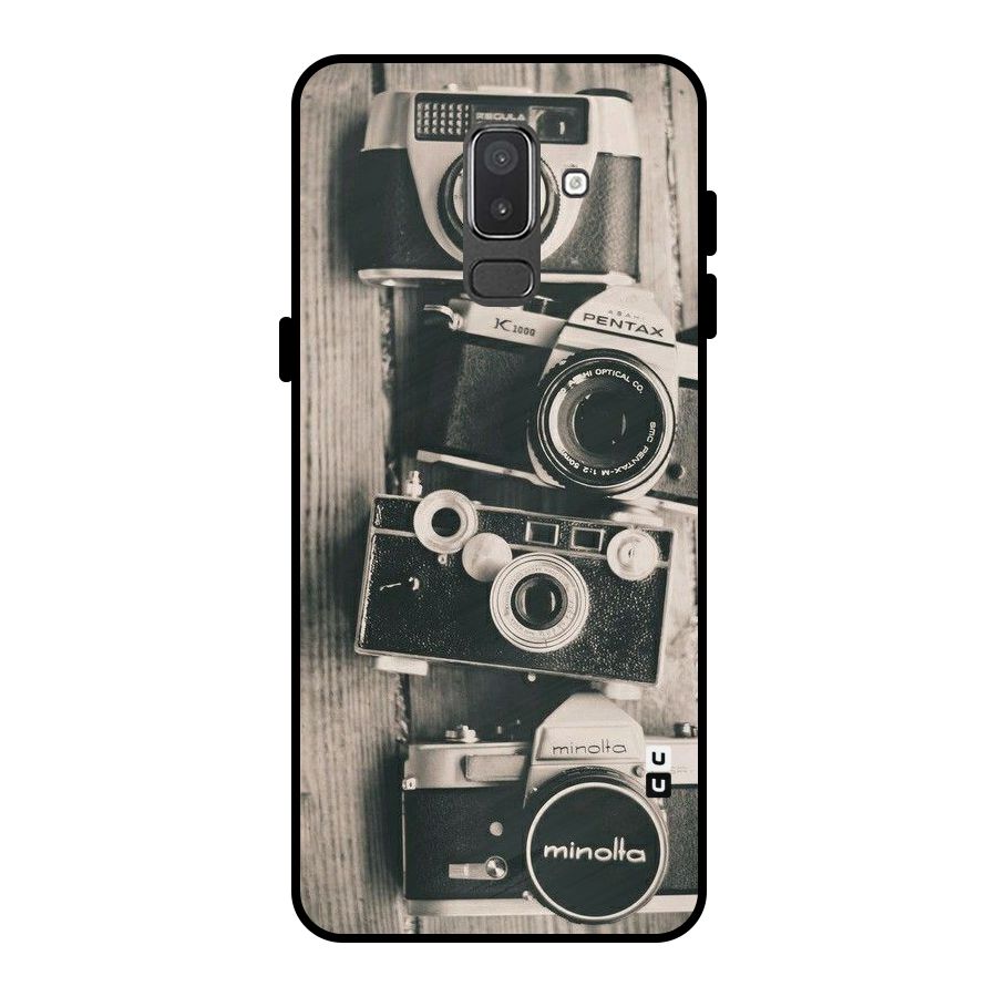 Vintage Style Shutter Metal Back Case for Galaxy On8 (2018)