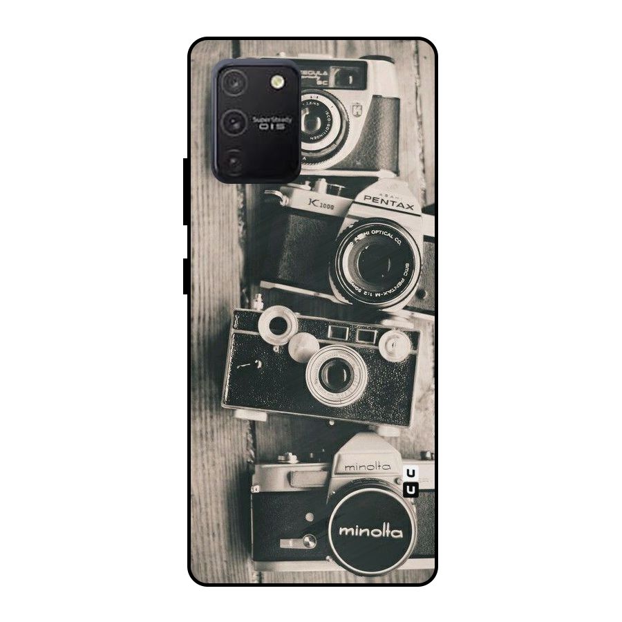 Vintage Style Shutter Metal Back Case for Galaxy S10 Lite