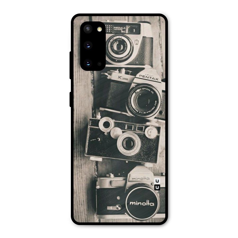 Vintage Style Shutter Metal Back Case for Galaxy S20