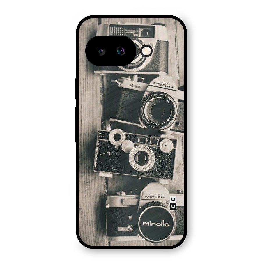 Vintage Style Shutter Metal Back Case for Google Pixel 9a