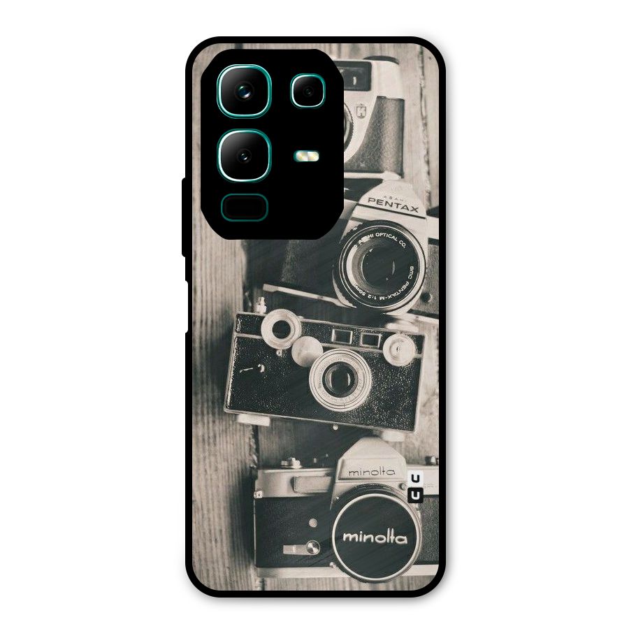 Vintage Style Shutter Metal Back Case for Infinix Note 50x