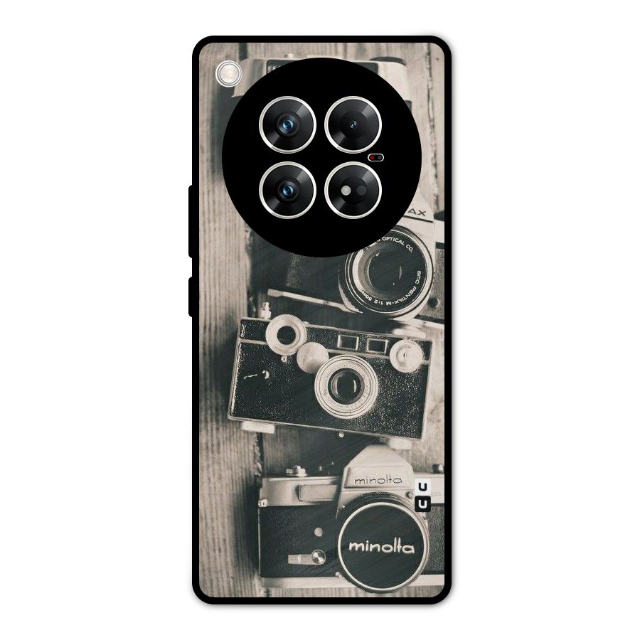 Vintage Style Shutter Metal Back Case for Infinix Zero 40 5G
