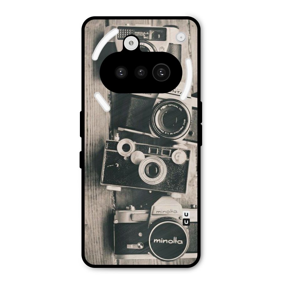 Vintage Style Shutter Metal Back Case for Nothing Phone 3a