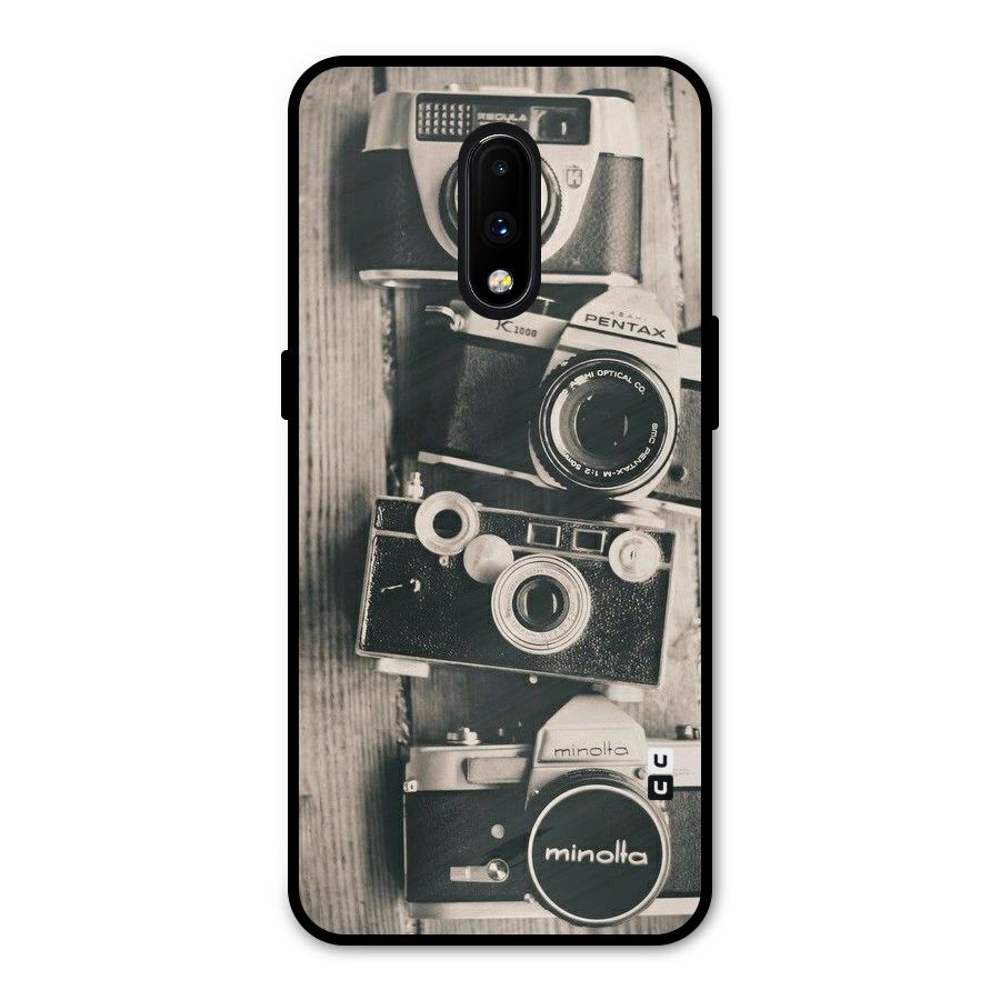 Vintage Style Shutter Metal Back Case for OnePlus 7
