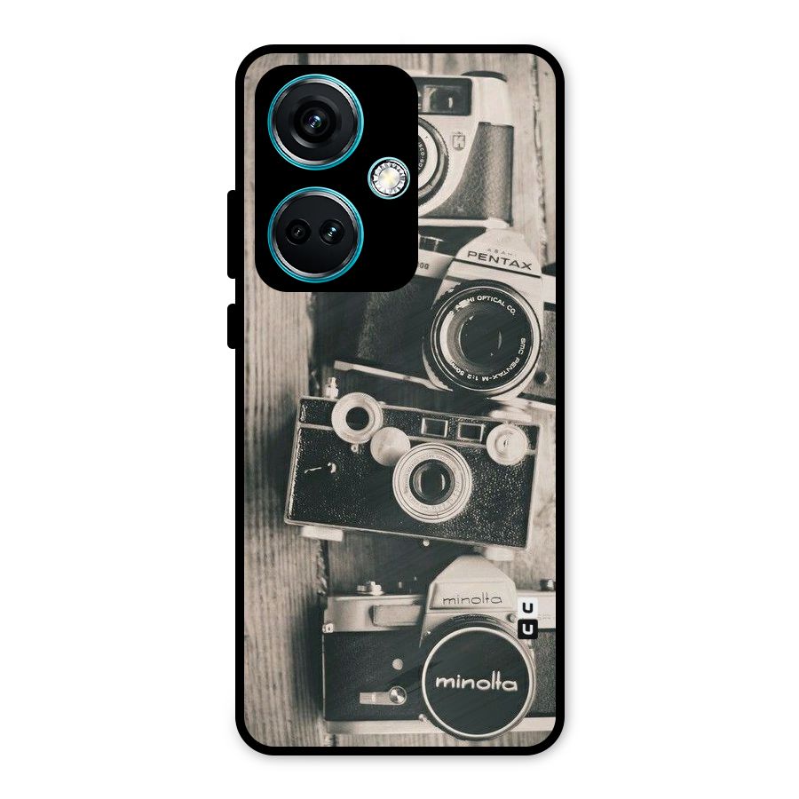Vintage Style Shutter Metal Back Case for OnePlus Nord CE 3 5G