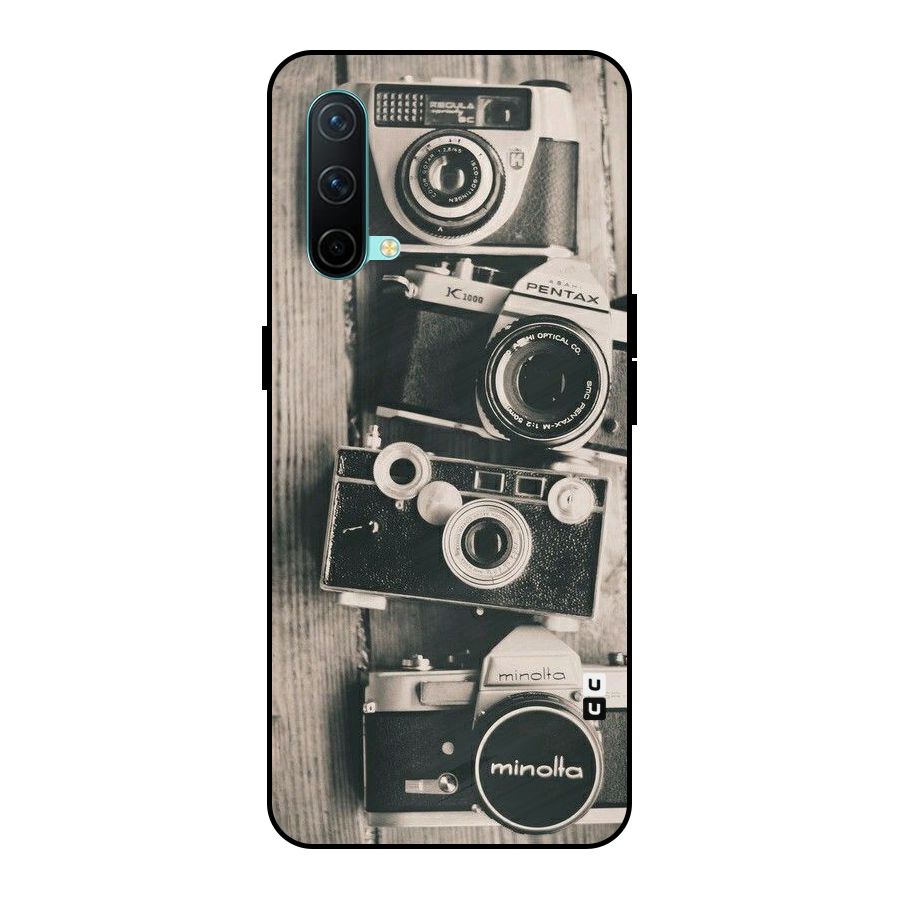 Vintage Style Shutter Metal Back Case for OnePlus Nord CE 5G