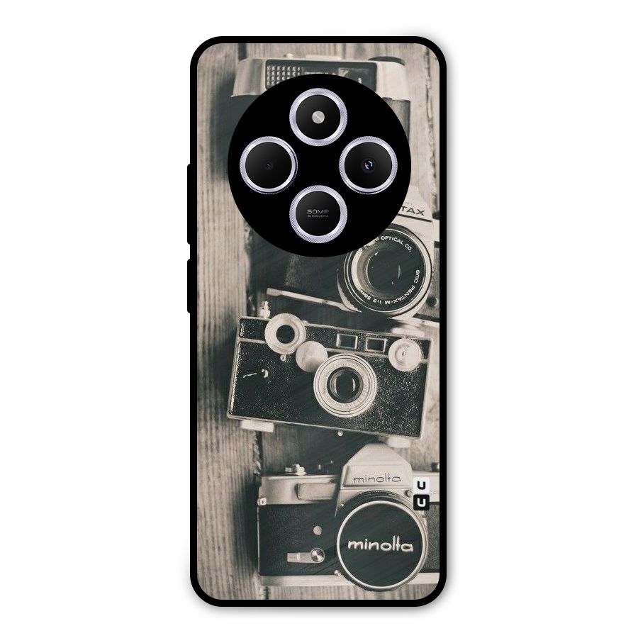 Vintage Style Shutter Metal Back Case for Poco C75 5G