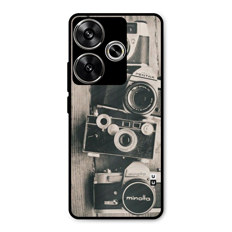 Vintage Style Shutter Metal Back Case for Poco F6