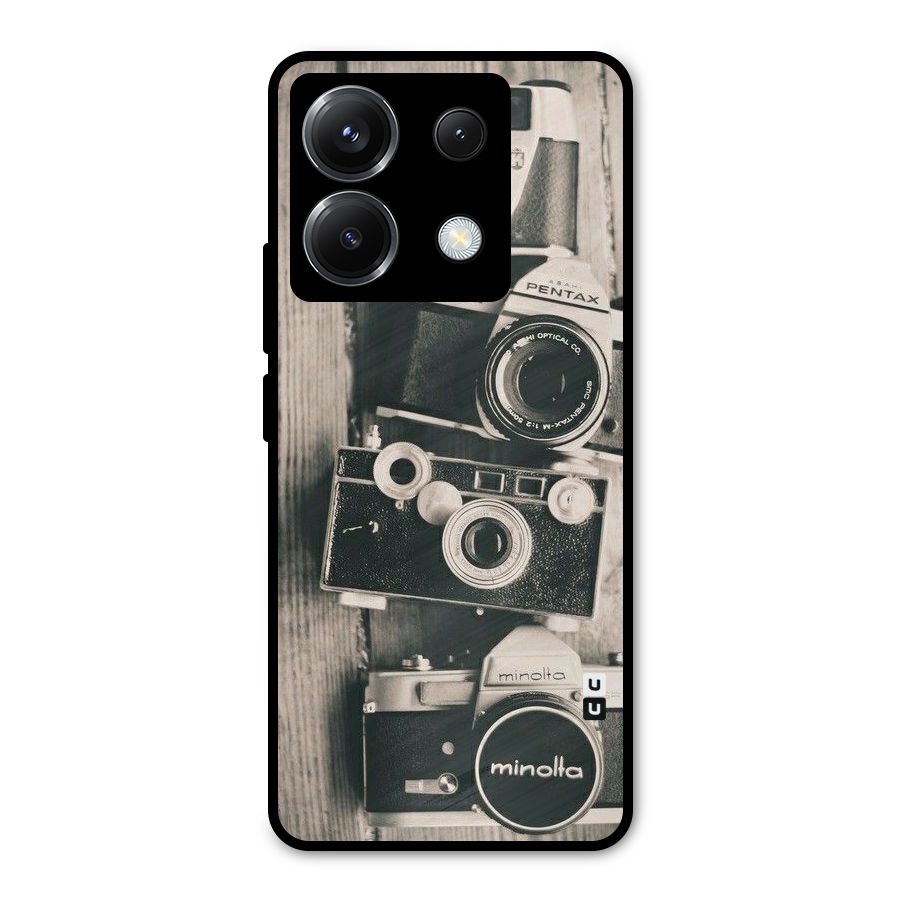 Vintage Style Shutter Metal Back Case for Poco X6